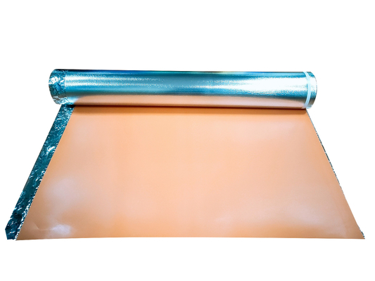 Orange Silver Foil Underlay Comfort Step IXPE Underlay For Wood Floor